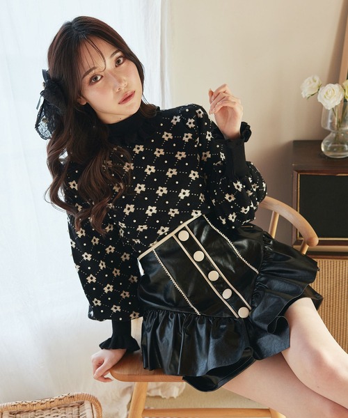 Swankiss（スワンキス）の「SX leather frill S/K（スカート