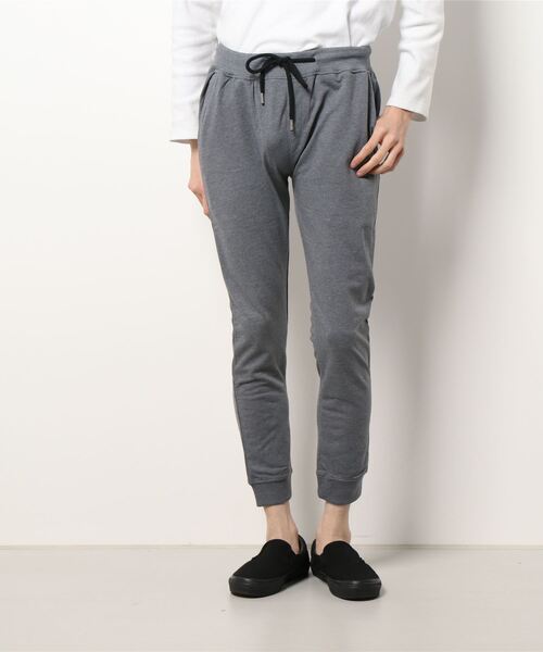STYLEBLOCK（スタイルブロック）の「ミニ裏毛無地2本ラインロゴアメカジスウェットジョガーパンツ（スウェットパンツ・メンズ・ブラック/グレー/ブラック系その他/グレー系その他/ブラック系その他2/ブラック系その他3/グレー系その他3・M/L/LL）」の6枚目の写真