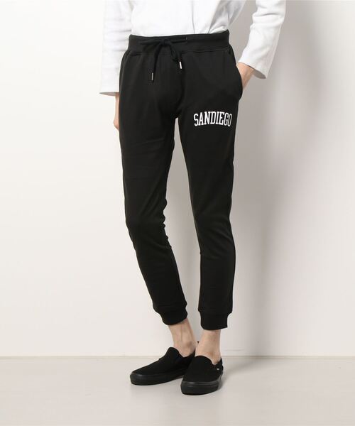 STYLEBLOCK（スタイルブロック）の「ミニ裏毛無地2本ラインロゴアメカジスウェットジョガーパンツ（スウェットパンツ・メンズ・ブラック/グレー/ブラック系その他/グレー系その他/ブラック系その他2/ブラック系その他3/グレー系その他3・M/L/LL）」の5枚目の写真