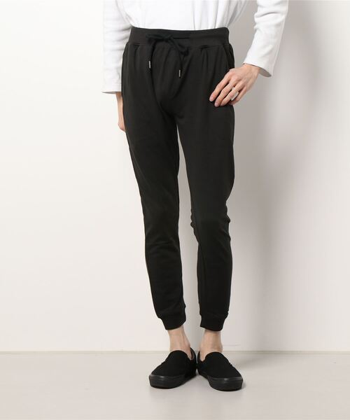 STYLEBLOCK（スタイルブロック）の「ミニ裏毛無地2本ラインロゴアメカジスウェットジョガーパンツ（スウェットパンツ・メンズ・ブラック/グレー/ブラック系その他/グレー系その他/ブラック系その他2/ブラック系その他3/グレー系その他3・M/L/LL）」の2枚目の写真
