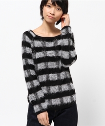 【CAPRICIEUX LE'MAGE】フェザーヤーンチェックプルオーバー
