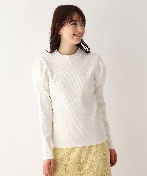 index（インデックス）の「◆ランダムリブハイネックトップス【WEB限定サイズ】（ニット/セーター・レディース・ホワイト系/イエロー系その他/ネイビー・36/38/40/42）」の9枚目の写真