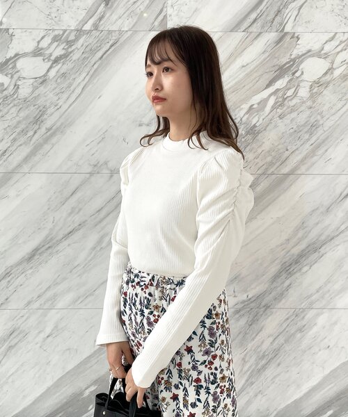 index（インデックス）の「◆ランダムリブハイネックトップス【WEB限定サイズ】（ニット/セーター・レディース・ホワイト系/イエロー系その他/ネイビー・36/38/40/42）」の18枚目の写真