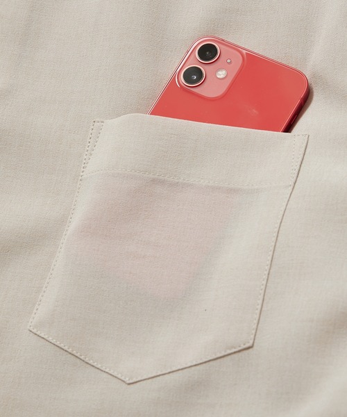 UNION STATION（ユニオンステーション）の「【セットアップ対応】【AIR LIGHT -Flux version-】七分袖レギュラーカラーシャツ（シャツ/ブラウス・メンズ・ベージュ/グレイッシュベージュ/ライトブルー/レッド/ネイビー・LL/L/M）」の19枚目の写真