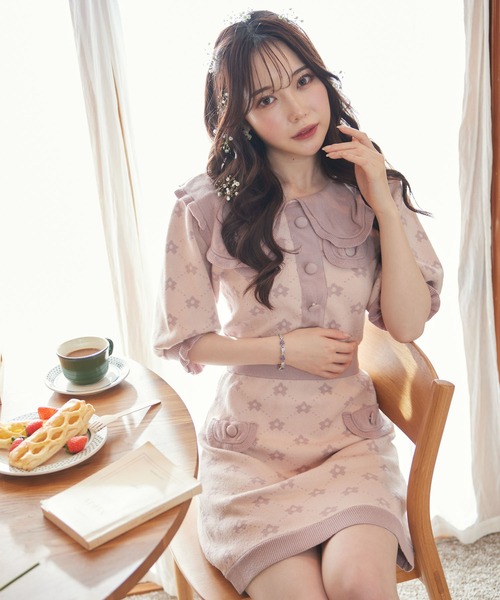 Swankiss JF knit shirt O/P ベージュ Swankiss JF knit shirt O/P ベージュ