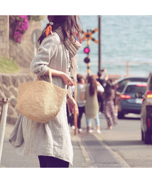 Sans Arcidet(サンアルシデ)の「【Sans Arcidet/サンアルシデ】かごバック ラフィア 麻 ジュート(かごバッグ・レディース・ベージュ/ナチュラル/グレイッシュベージュ・FREE)」の12枚目の写真