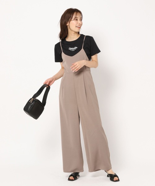 mysty woman(ミスティウーマン)の「コンパクトミニロゴTシャツ 275117(Tシャツ/カットソー・レディース・ブラック/ベージュ/オフホワイト・FREE)」の6枚目の写真
