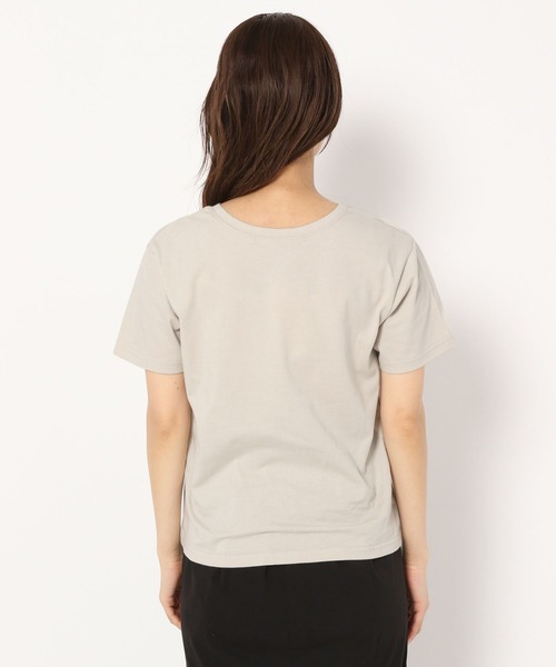 mysty woman(ミスティウーマン)の「コンパクトミニロゴTシャツ 275117(Tシャツ/カットソー・レディース・ブラック/ベージュ/オフホワイト・FREE)」の11枚目の写真