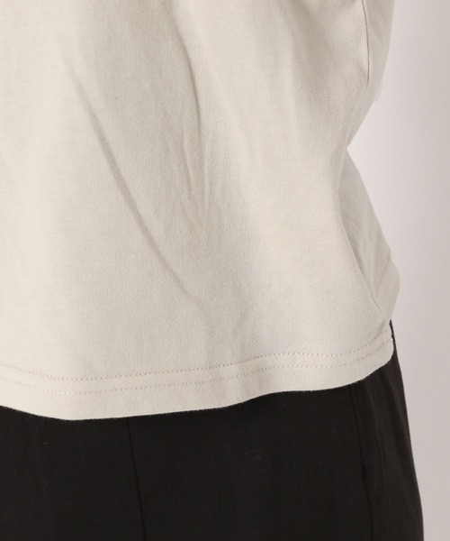 mysty woman(ミスティウーマン)の「コンパクトミニロゴTシャツ 275117(Tシャツ/カットソー・レディース・ブラック/ベージュ/オフホワイト・FREE)」の14枚目の写真