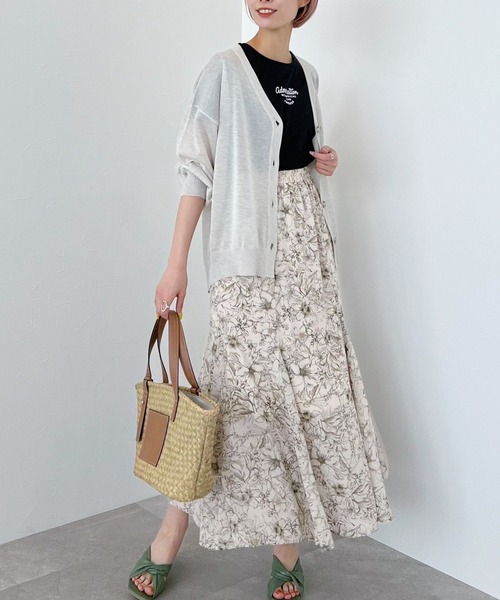mysty woman(ミスティウーマン)の「コンパクトミニロゴTシャツ 275117(Tシャツ/カットソー・レディース・ブラック/ベージュ/オフホワイト・FREE)」の21枚目の写真