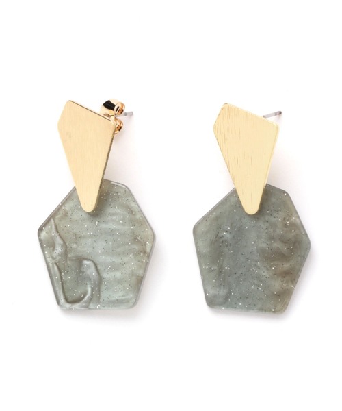 LAKOLE（ラコレ）の「アセチカラーピアス / 274768（ピアス（両耳用）・レディース・ピンク/グリーン・FREE）」の2枚目の写真