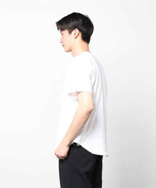 Hombre Nino(オンブレニーニョ)の「Hombre Nino FRUIT OF THE LOOM 2PACK TEE HN0221-CT0002(Tシャツ/カットソー・メンズ・ホワイト/ブラック・MEDIUM/LARGE/X-LARGE)」の3枚目の写真