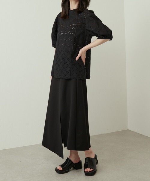 Lui's（ルイス）の「ダブルクロスアシメフレアスカート（スカート・レディース・ブラック/ブルー/ピンク・FREE）」の14枚目の写真