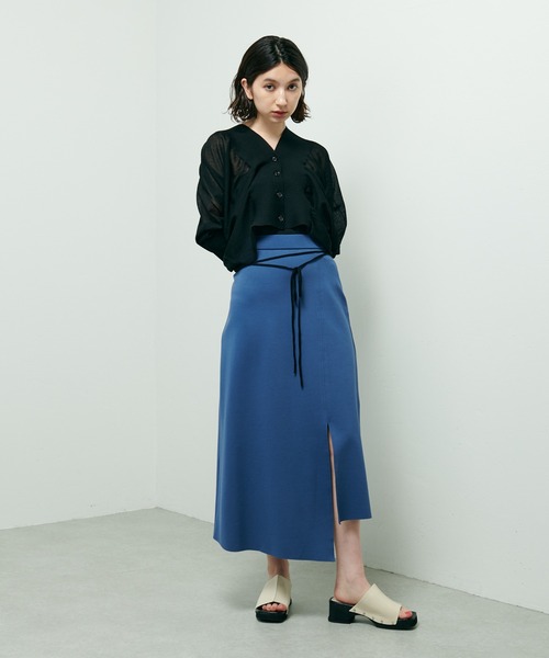 Lui's（ルイス）の「ダブルクロスアシメフレアスカート（スカート・レディース・ブラック/ブルー/ピンク・FREE）」の16枚目の写真