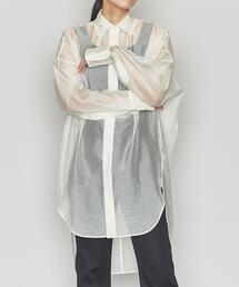 ASTRAET | ＜ASTRAET（アストラット）＞オーガンジー レギュラーカラー ブラウス(シャツ/ブラウス)