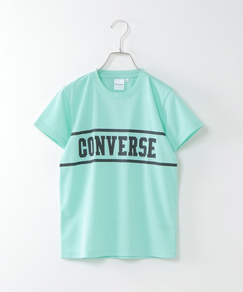 CONVERSE ALL STAR(コンバースオールスター)の「【WEB限定】【キッズ】CONVERSE コンバース 胸ロゴセットアップ(130~160cm)(セットアップ・キッズ・ワインレッド/ミント・150/160/140/130)」の3枚目の写真