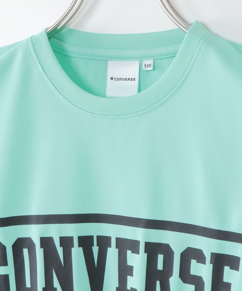 CONVERSE ALL STAR(コンバースオールスター)の「【WEB限定】【キッズ】CONVERSE コンバース 胸ロゴセットアップ(130~160cm)(セットアップ・キッズ・ワインレッド/ミント・150/160/140/130)」の7枚目の写真