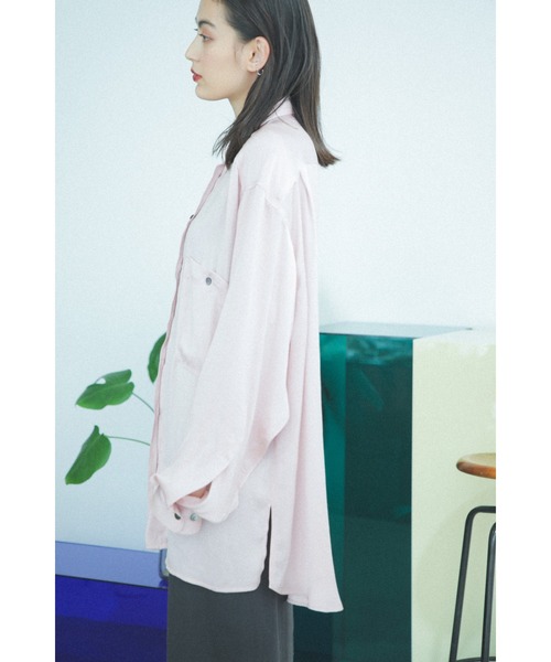 ROSE BUD - ローズバッド  ビックシャツ  2way 新品  未使用 ROSE BUD（ローズバッド）の「シルクライクビッグシャツ（シャツ