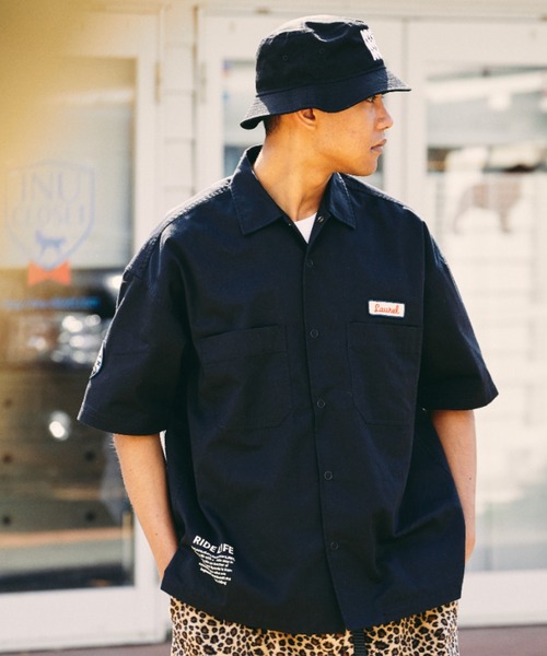 DEAR LAUREL（ディアローレル）の「DEAR LAUREL/ディアローレル ワイドシルエット 半袖シャツ D22S2401（シャツ/ブラウス・メンズ・グレー/ブラック/ブルー・M/L）」の14枚目の写真