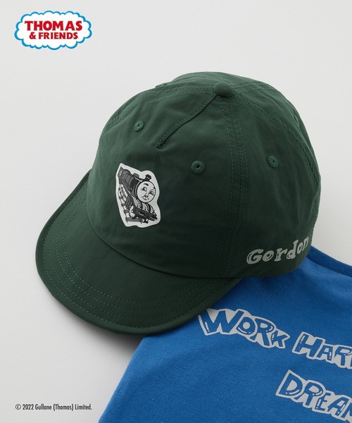 CIAOPANIC TYPY（チャオパニックティピー）の「【KIDS】【きかんしゃトーマス】コラボ撥水キャップ（キャップ・キッズ・ベージュ/ブラック/グリーン/サックスブルー・ONE SIZE）」の3枚目の写真