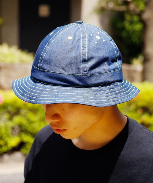 帽子 Pop Trading Company denim hat POP TRADING COMPANY - ポップ トレーディング カンパニー