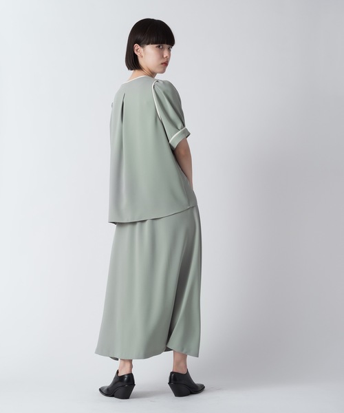 La SRIC（ラスリック）の「La SRIC / バイカラートリミングBL【セットアップ可】（シャツ/ブラウス・レディース・グリーン/グレー系その他・38）」の21枚目の写真