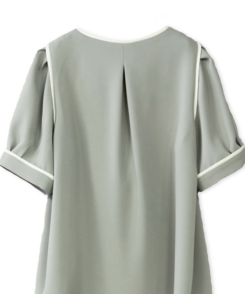 La SRIC（ラスリック）の「La SRIC / バイカラートリミングBL【セットアップ可】（シャツ/ブラウス・レディース・グリーン/グレー系その他・38）」の19枚目の写真