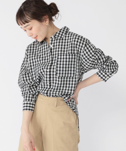 studio CLIP（スタディオクリップ）の「【UVカット/接触冷感】レジャーUVカットひんやりシャツ（シャツ/ブラウス・レディース・イエロー/その他1/ピンク/オフホワイト/その他2・FREE）」の4枚目の写真