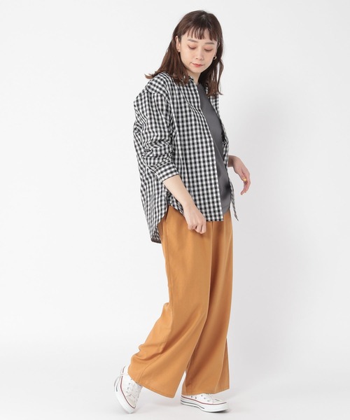 studio CLIP（スタディオクリップ）の「【UVカット/接触冷感】レジャーUVカットひんやりシャツ（シャツ/ブラウス・レディース・イエロー/その他1/ピンク/オフホワイト/その他2・FREE）」の6枚目の写真