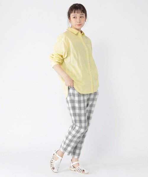 studio CLIP（スタディオクリップ）の「【UVカット/接触冷感】レジャーUVカットひんやりシャツ（シャツ/ブラウス・レディース・イエロー/その他1/ピンク/オフホワイト/その他2・FREE）」の9枚目の写真