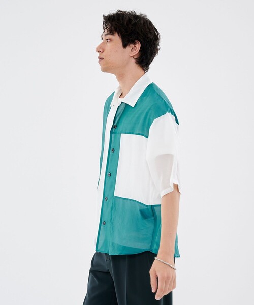 CITY TOKYO（シティトウキョウ）の「シルクコットンブロッックショートスリーブシャツ（シャツ/ブラウス・メンズ・その他3/その他4・1/2）」の3枚目の写真