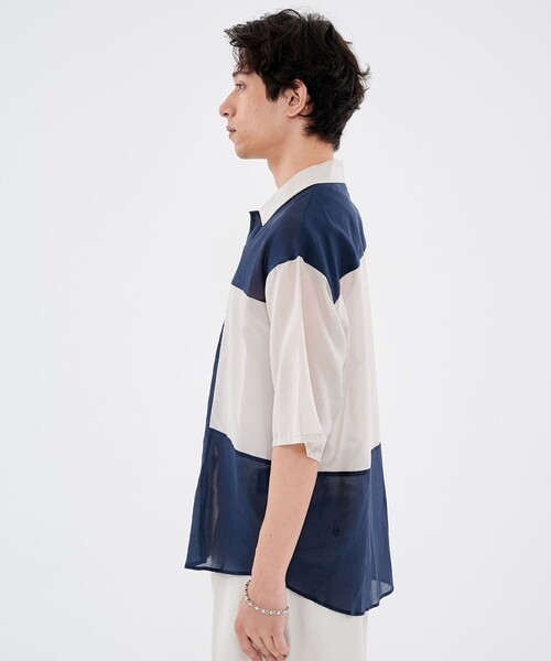 CITY TOKYO（シティトウキョウ）の「シルクコットンブロッックショートスリーブシャツ（シャツ/ブラウス・メンズ・その他3/その他4・1/2）」の7枚目の写真