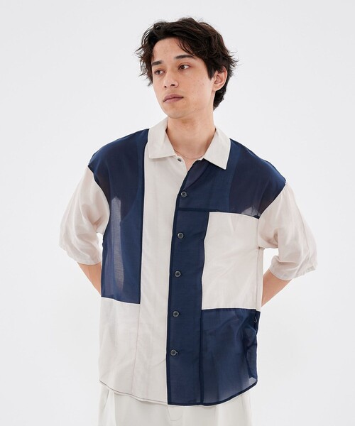 CITY TOKYO（シティトウキョウ）の「シルクコットンブロッックショートスリーブシャツ（シャツ/ブラウス・メンズ・その他3/その他4・1/2）」の16枚目の写真