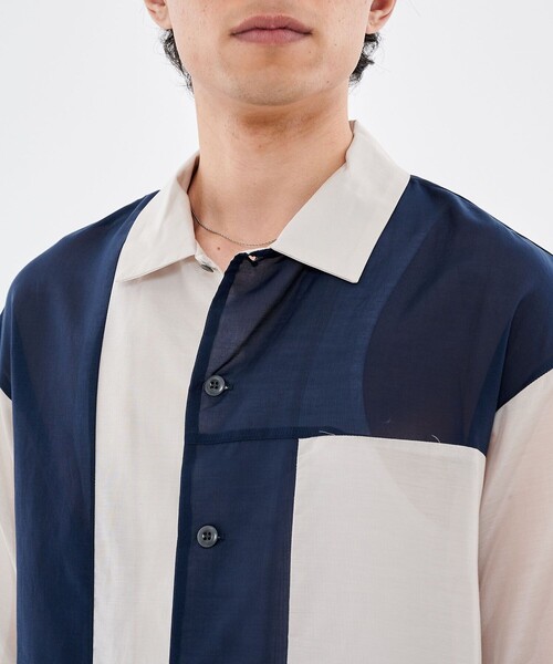 CITY TOKYO（シティトウキョウ）の「シルクコットンブロッックショートスリーブシャツ（シャツ/ブラウス・メンズ・その他3/その他4・1/2）」の5枚目の写真