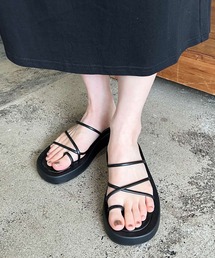 LIAN | 厚底レースアップサンダル(サンダル)