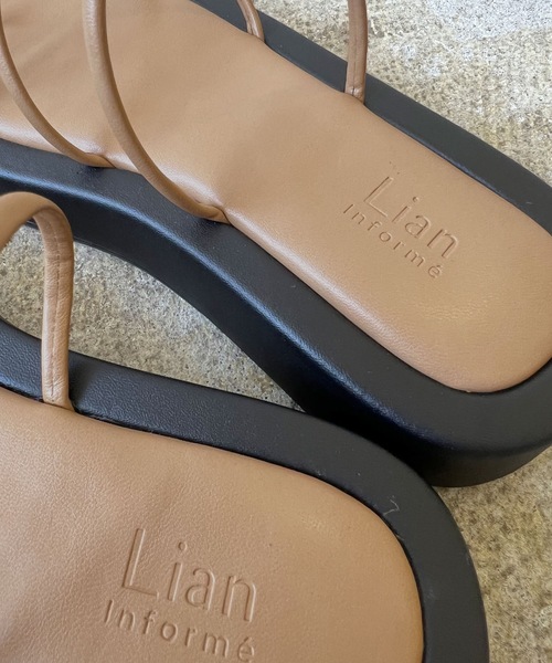 LIAN(リアン)の「厚底レースアップサンダル(サンダル・レディース・アイボリー/ブラック/ベージュ・SMALL/MEDIUM/LARGE)」の8枚目の写真