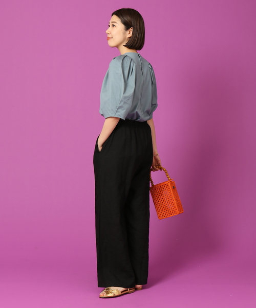 IENA LA BOUCLE(イエナラブークル)の「IENA LA BOUCLE タックスリーブカットソー(Tシャツ/カットソー・レディース・グリーン系その他/ネイビー・FREE)」の13枚目の写真
