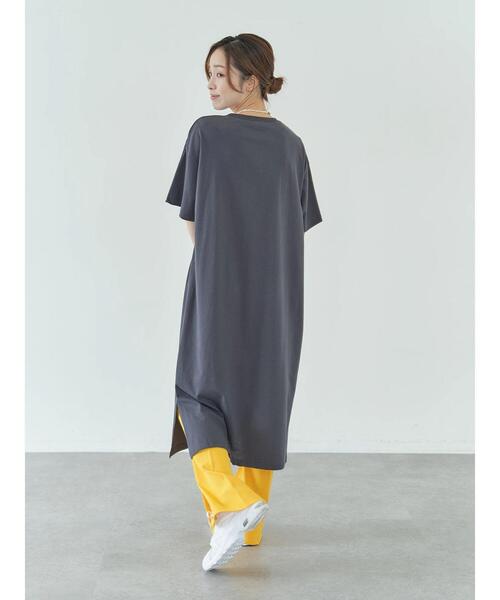 koe(コエ)の「胸切替えプリントマキシワンピース*(ワンピース・レディース・チャコールグレー/ブラック/グリーン/ブルー・FREE)」の18枚目の写真