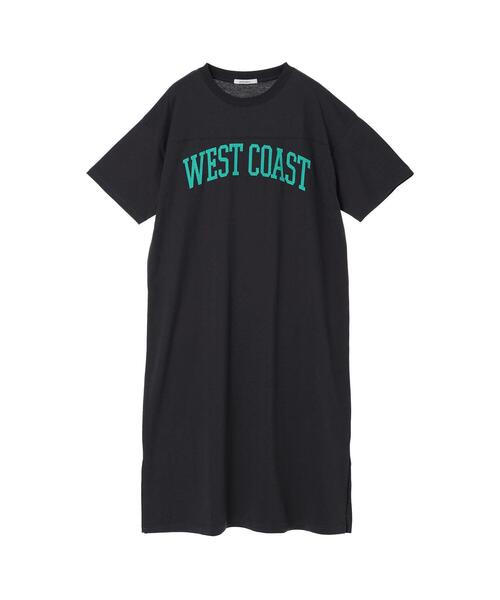 koe(コエ)の「胸切替えプリントマキシワンピース*(ワンピース・レディース・チャコールグレー/ブラック/グリーン/ブルー・FREE)」の6枚目の写真