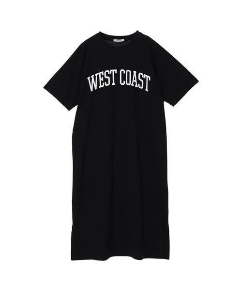 koe(コエ)の「胸切替えプリントマキシワンピース*(ワンピース・レディース・チャコールグレー/ブラック/グリーン/ブルー・FREE)」の7枚目の写真