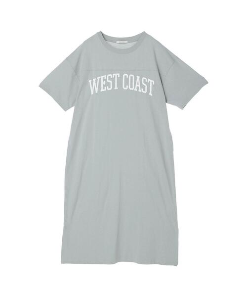 koe(コエ)の「胸切替えプリントマキシワンピース*(ワンピース・レディース・チャコールグレー/ブラック/グリーン/ブルー・FREE)」の8枚目の写真