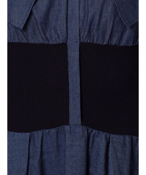 MERCURYDUO（マーキュリーデュオ）の「セーラーカラーウエストリブシャツワンピース（ワンピース・レディース・アイボリー/インディゴブルー/ライム・FREE）」の22枚目の写真
