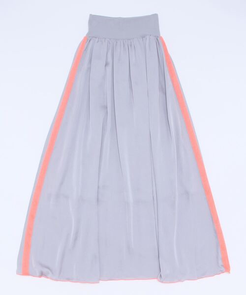Q（キュー）の「サイドラインマキシスカート（スカート・レディース・チャコールグレー/ライトグレー・MEDIUM）」の12枚目の写真