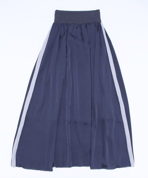 Q（キュー）の「サイドラインマキシスカート（スカート・レディース・チャコールグレー/ライトグレー・MEDIUM）」の13枚目の写真