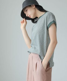 コットンスラビーミニボーダーTシャツ / 285891
