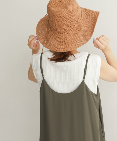 URBAN RESEARCH DOORS（アーバンリサーチドアーズ）の「針抜きノースリーブカットソー（Tシャツ/カットソー・レディース・ブラック/オフホワイト/オレンジ/マスタード・MEDIUM）」の6枚目の写真