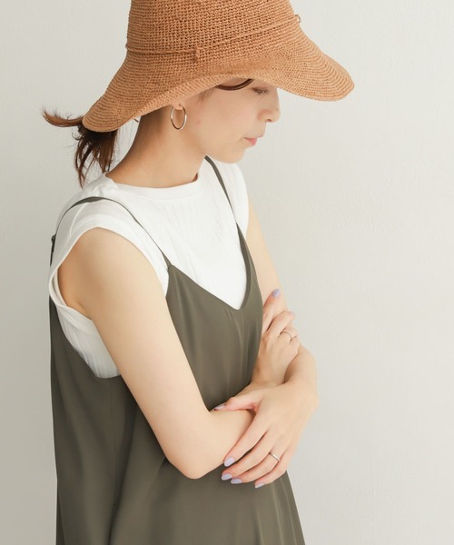 URBAN RESEARCH DOORS（アーバンリサーチドアーズ）の「針抜きノースリーブカットソー（Tシャツ/カットソー・レディース・ブラック/オフホワイト/オレンジ/マスタード・MEDIUM）」の7枚目の写真