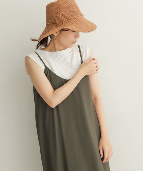 URBAN RESEARCH DOORS（アーバンリサーチドアーズ）の「針抜きノースリーブカットソー（Tシャツ/カットソー・レディース・ブラック/オフホワイト/オレンジ/マスタード・MEDIUM）」の8枚目の写真