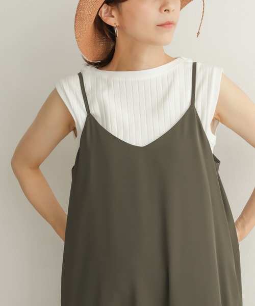 URBAN RESEARCH DOORS（アーバンリサーチドアーズ）の「針抜きノースリーブカットソー（Tシャツ/カットソー・レディース・ブラック/オフホワイト/オレンジ/マスタード・MEDIUM）」の9枚目の写真