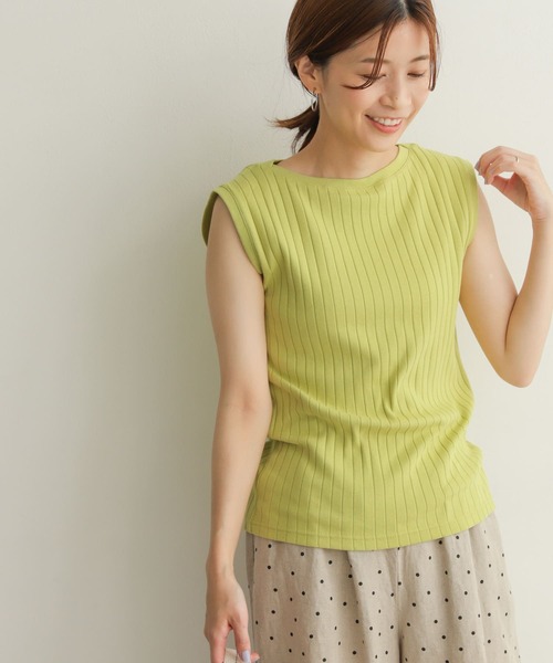 URBAN RESEARCH DOORS（アーバンリサーチドアーズ）の「針抜きノースリーブカットソー（Tシャツ/カットソー・レディース・ブラック/オフホワイト/オレンジ/マスタード・MEDIUM）」の18枚目の写真